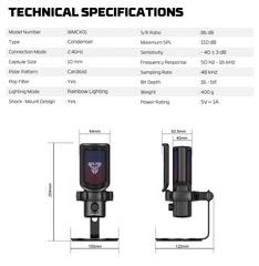 Fantech Microphone WMCX01 LEVIOSA WAVE