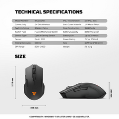 Fantech Mouse WG11V2RD Cruiser ii Wireless