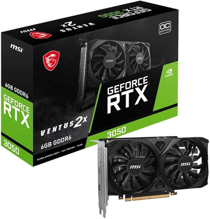 MSI GeForce RTX 3050 VENTUS 2X 6G OC Video Card