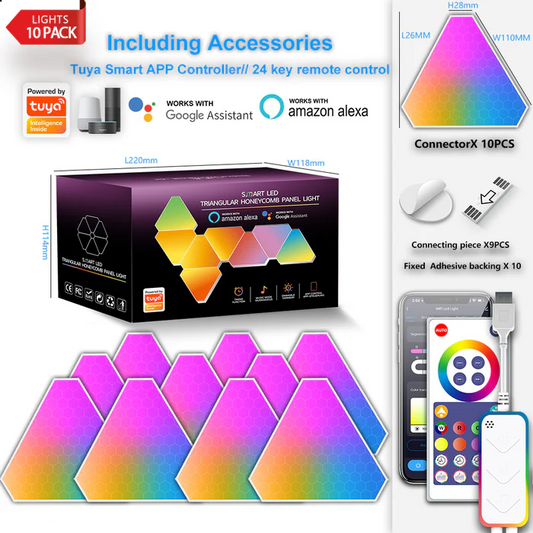 Triangular Honeycomb Panel Light