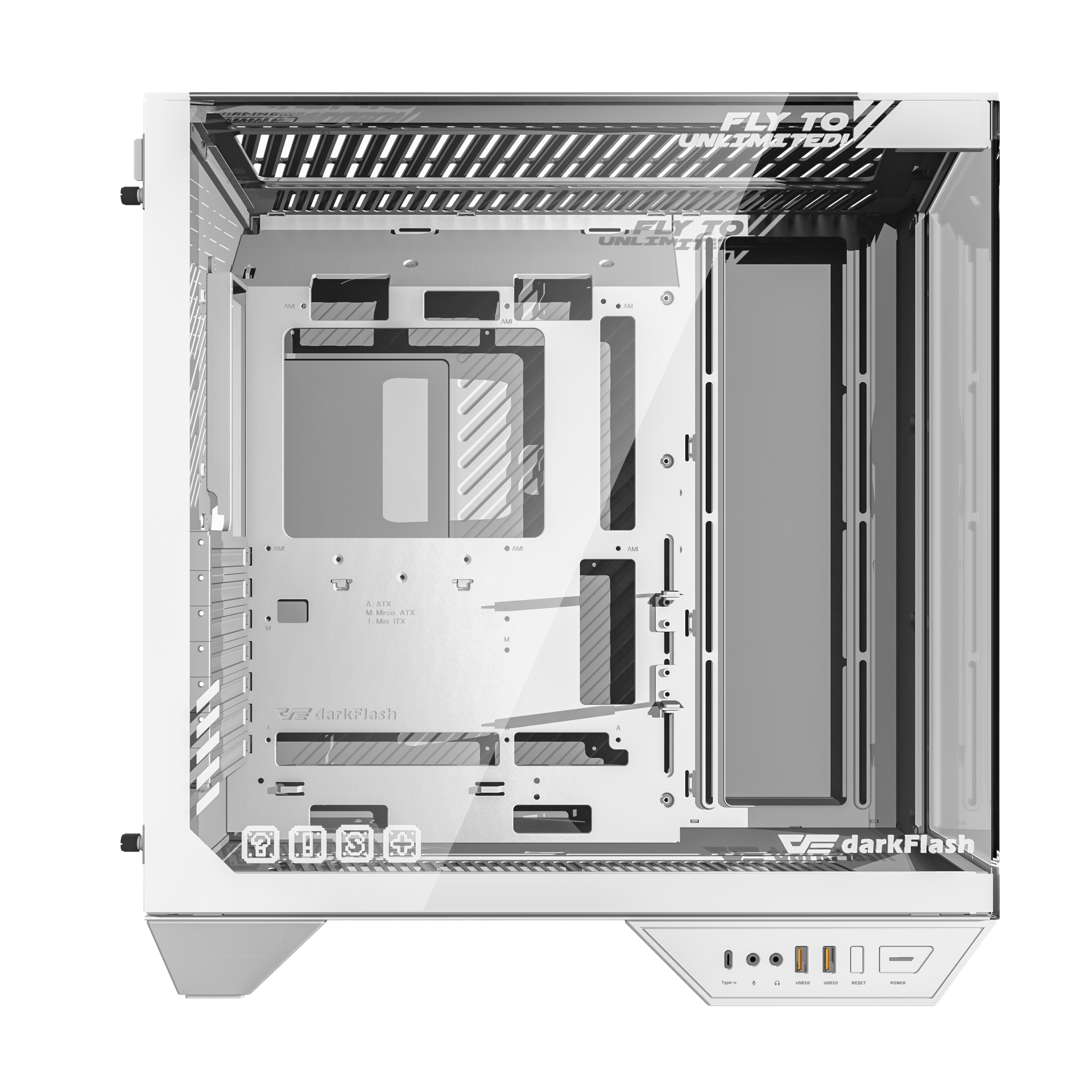 DarkFlash Case DY470 ATX