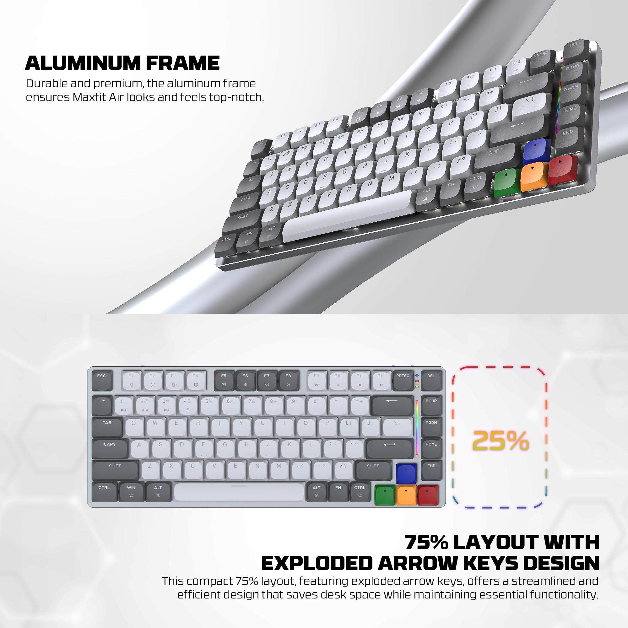Fantech keyboard MK915 SUPER MAXFIT Air83