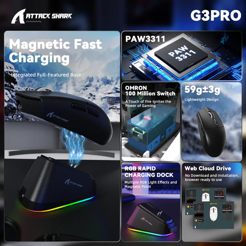 ATTACK SHARK Mouse G3 Pro