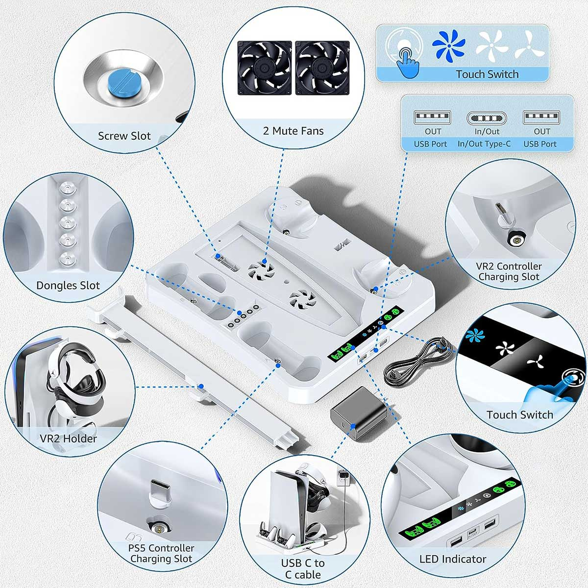 Tokluck Cooling Stand PS5 TO P5806