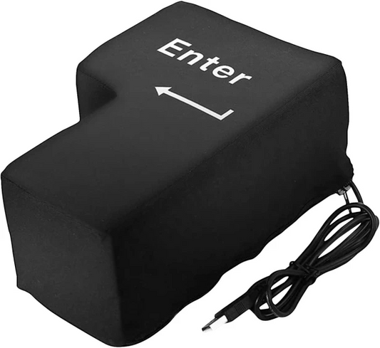 Enter Button Pillow