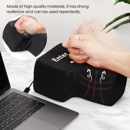 Enter Button Pillow