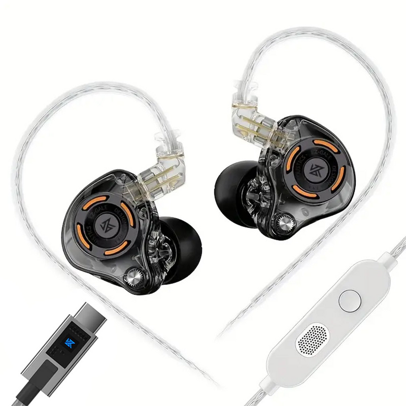 KZ Gale In-Ear Built-in DSP Sound Card Gaming Earphones