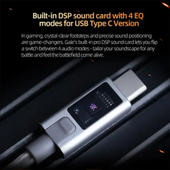 KZ Gale In-Ear Built-in DSP Sound Card Gaming Earphones