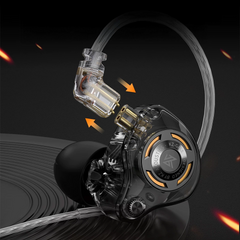 KZ Gale In-Ear Built-in DSP Sound Card Gaming Earphones