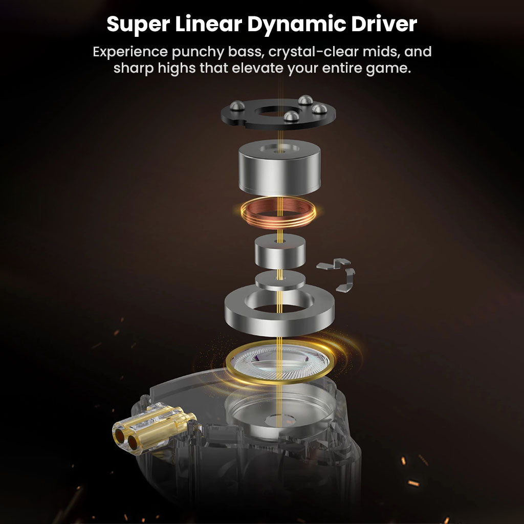 KZ Gale In-Ear Built-in DSP Sound Card Gaming Earphones