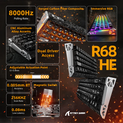 ATTACK SHARK R68 HE Carbon Fiber