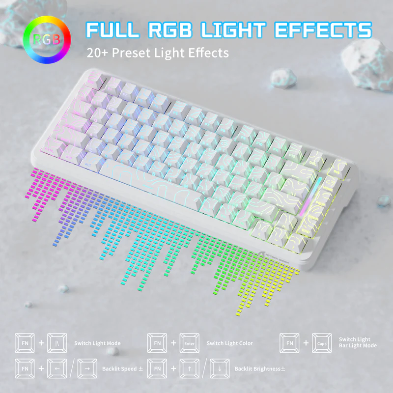 ATTACK SHARK Keyboard X82 PRO He